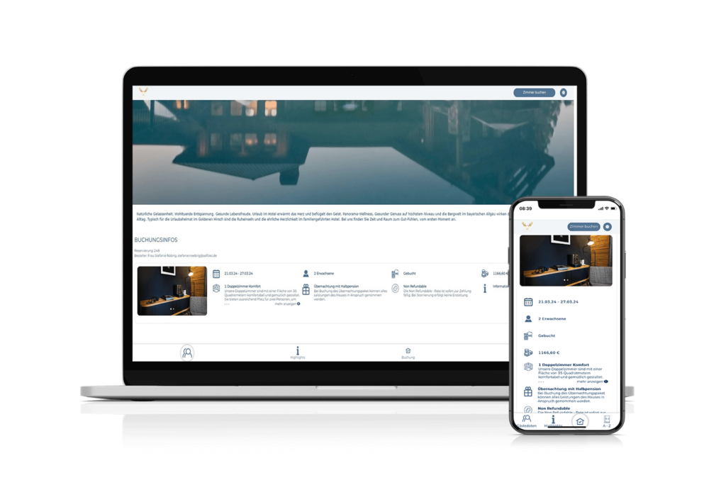 Mit dem Kernmodul Gäste-Account der SoftTec Cloud Hotelsoftware organisieren Ihre Gäste Ihre Buchung und Ihren Aufenthalt ganz einfach selbst und digital - optimale Gästebetreuung entlang der Guest Journey.