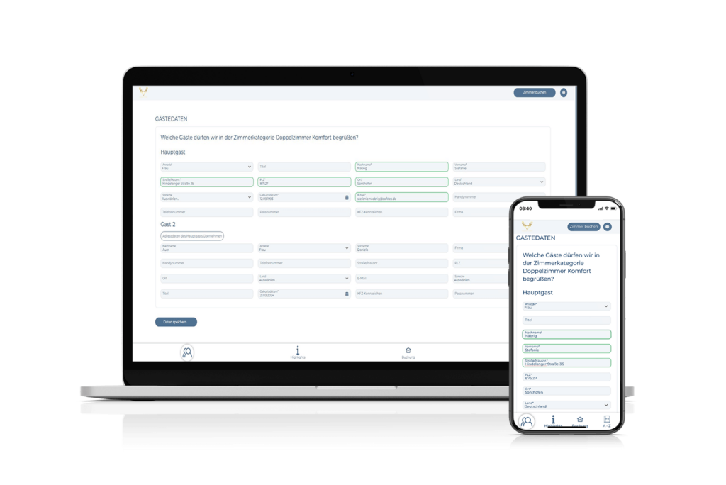 Mit dem Kernmodul Gäste-Account der SoftTec Cloud Hotelsoftware organisieren Ihre Gäste Ihre Buchung und Ihren Aufenthalt ganz einfach selbst und digital - optimale Gästebetreuung entlang der Guest Journey.