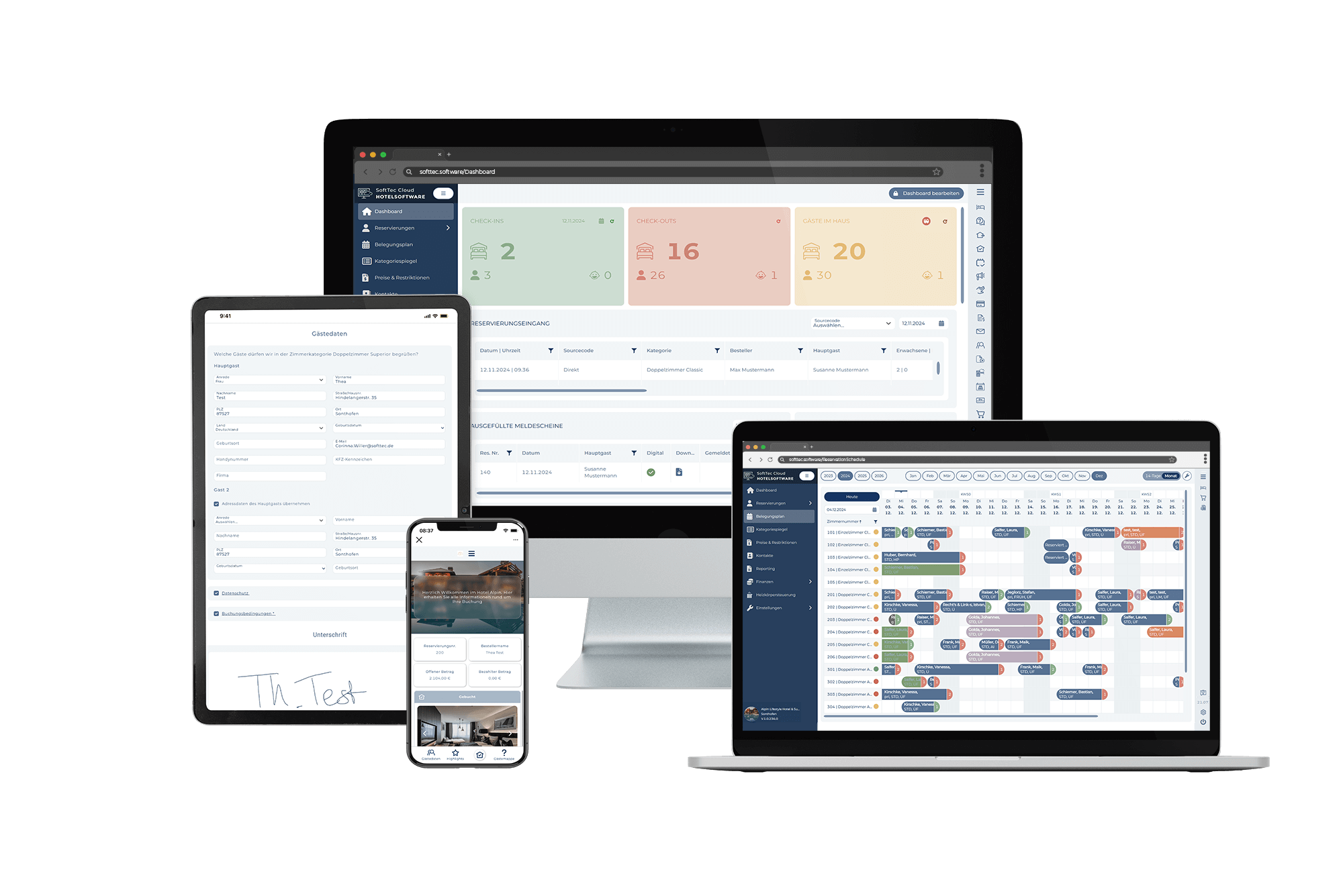 Mit der SoftTec Cloud Hotelsoftware digitalisieren kleine und große Hotels, Ferienwohnungen und andere Unterkünfte ihren kompletten Arbeitsalltag, optimieren ihre Prozesse und schaffen gleichzeitig ein unvergleichliches Gästeerlebnis.