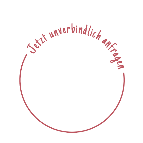 Grafik Kreis mit Schriftzug "Jetzt unverbindlich anfragen"